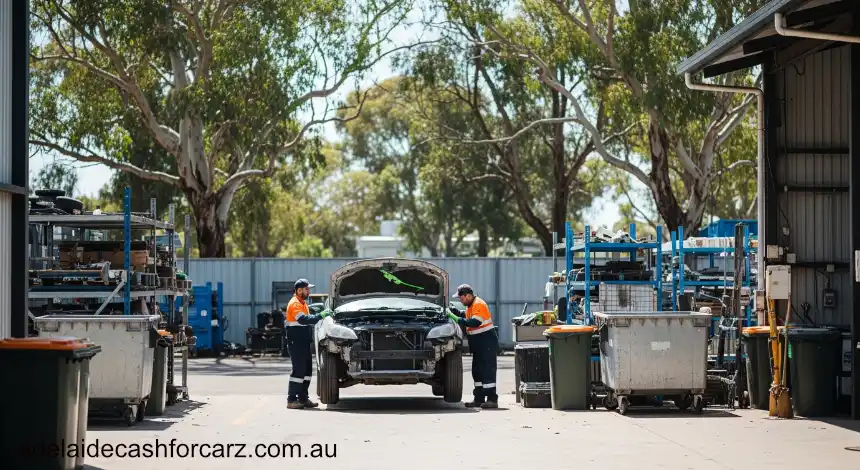 Staff Working in Adelaide Car Wrecker